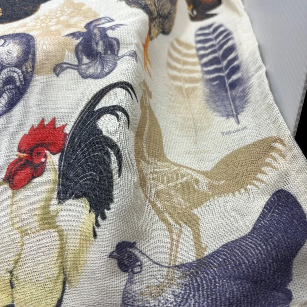 Cognitive Surplus 100% Cotton Tea‎ Towel Rooster Chicken Farmhouse Kitchen Decor